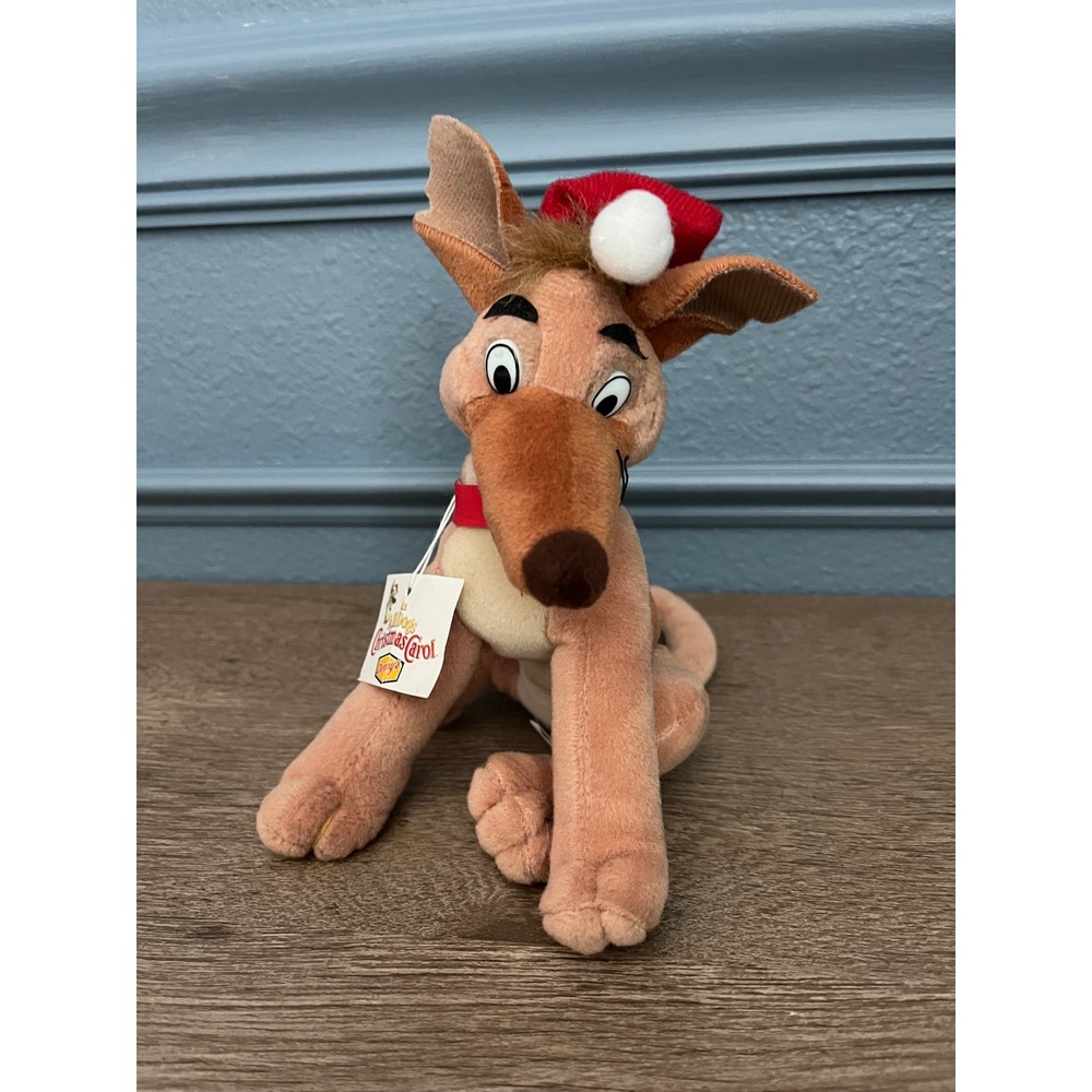 Disney Scrooge McDuck A Christmas Carol‎ Plush Dog Charlie Holiday Christmas Hat